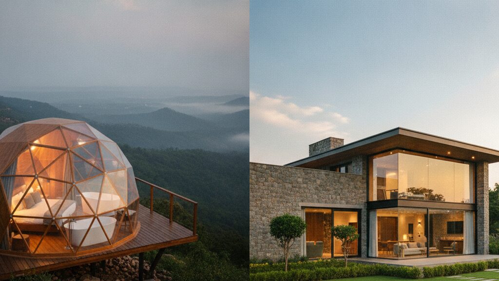 4 Smart ROI Shifts: Luxury Glamping vs Permanent Villa 2026