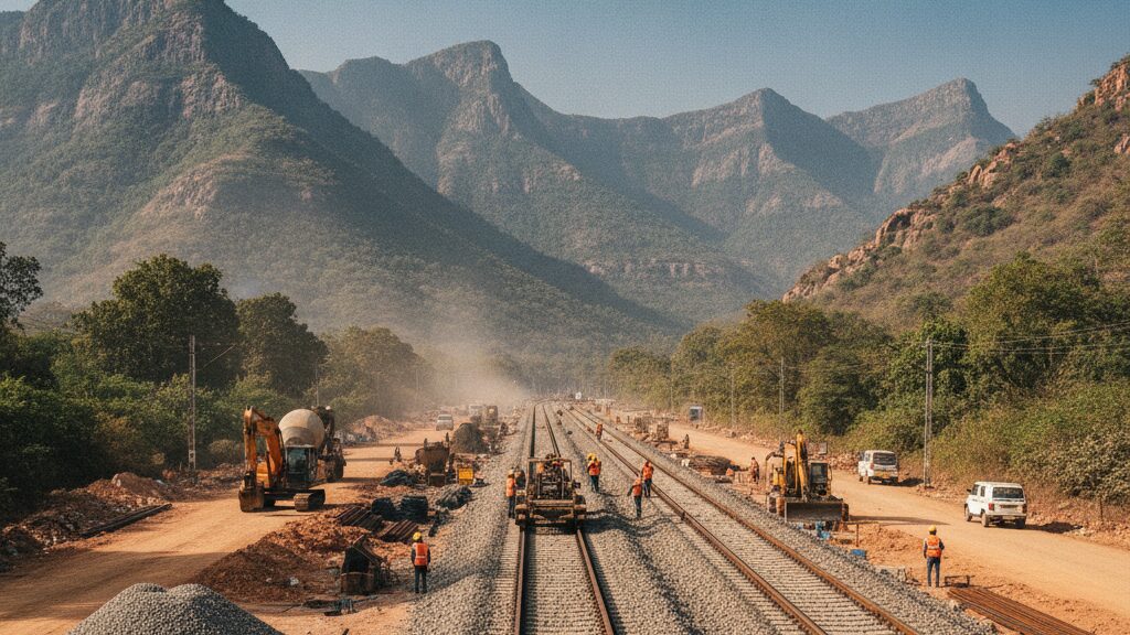 Mumbai kasara igatpuri railway expansion construction track